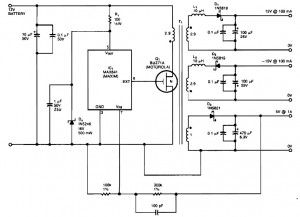 基于Max541的DC-DC轉換器電路圖