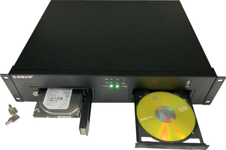 4路网络信号输入光盘硬盘同步刻录录播机