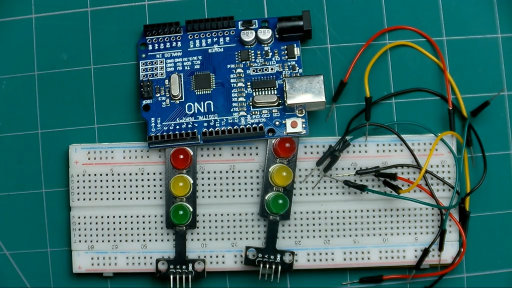 第37期《Arduino入门》三叉戟 06：双向红绿灯系统