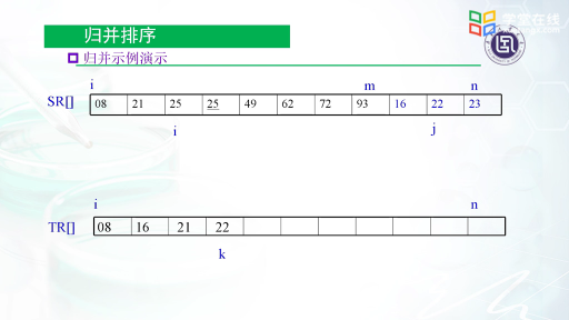 数据结构：归并排序(2)#数据结构 