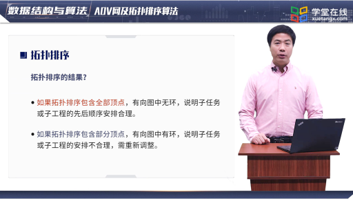 数据结构与算法： AOV网及拓扑排序(2)#数据结构与算法 