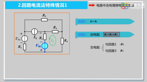 回路电流法特殊情况分析处理(2)#电路 