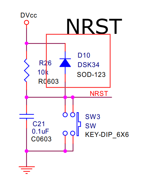 二极管在单片机RC复位电路中的作用