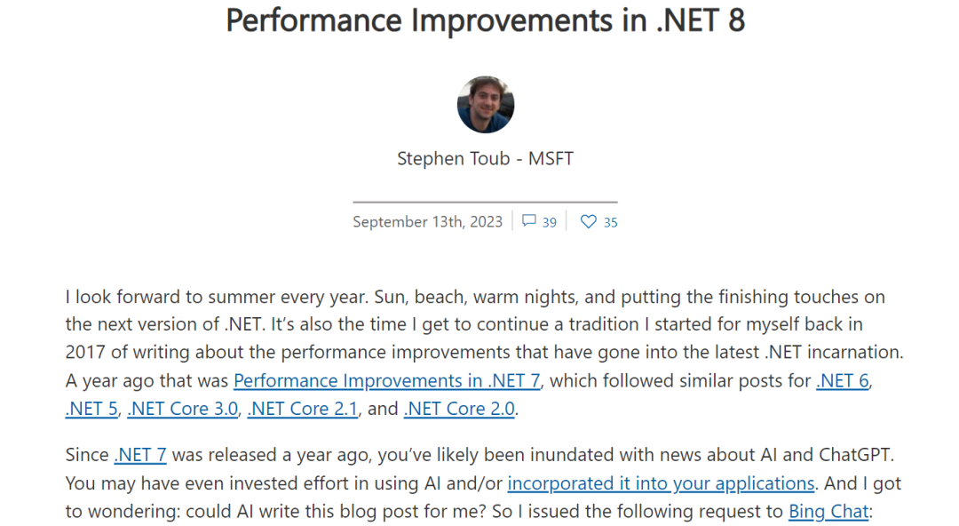 .NET 8发布首个RC，比.NET 7的超级快更快！