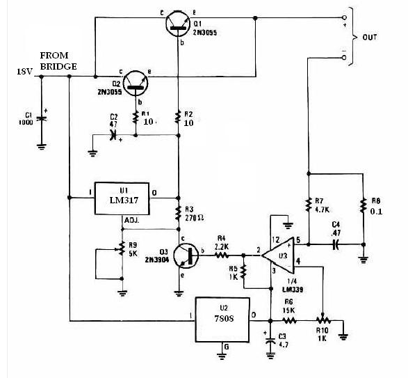 LM317<b class='flag-5'>通用电池</b><b class='flag-5'>充电</b>器电路