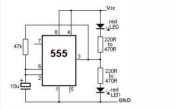 基于555定时器的LED<b class='flag-5'>闪光灯</b>电路