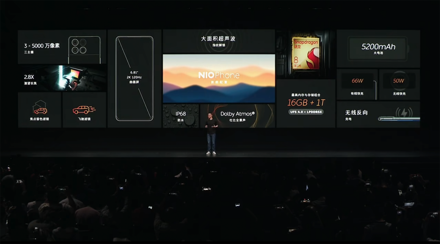 蔚來手機NIO Phone正式發布！首創車控鍵！首顆自研芯片“楊戩”10月份量產