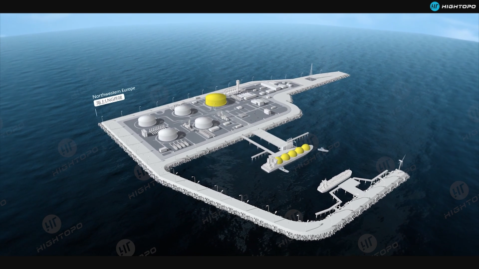 数字孪生液化天然气，海上 LNG 三维可视化