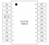ZLG7291数码管显示驱动及键盘扫描管理芯片简介及电路设计