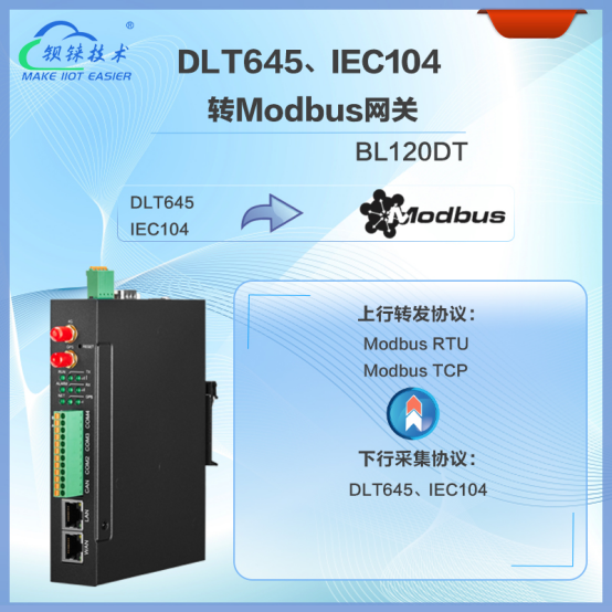 DLT645和IEC104转Modbus协议网关BL120DT：为电力行业注入数字化动力