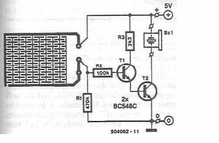 使用晶體管的水傳感器<b class='flag-5'>報警</b><b class='flag-5'>電路</b>