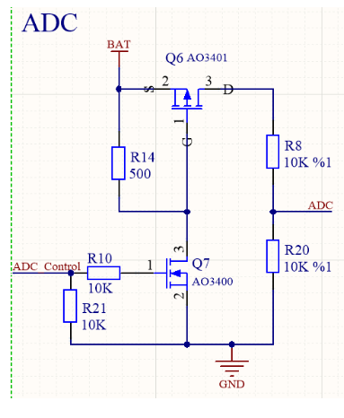 低功耗电路<b class='flag-5'>电池</b>电压测量pcb设计