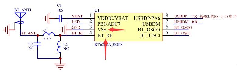 KT6368A<b class='flag-5'>蓝牙</b>芯片的4脚也就是<b class='flag-5'>蓝牙</b><b class='flag-5'>天线</b>脚对地短路了呢？是不是坏了