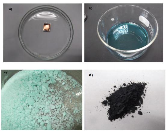 过硫酸铵溶液蚀刻回收铜上石墨烯片的合成