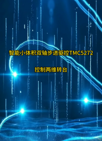 智能小体积双轴步进驱控TMC5272控制两维转台