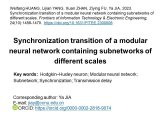 不同尺度子網絡的模塊化神經網絡同步轉換