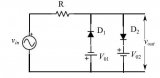 怎樣使用穩壓二極管構建一個輸出信號近似為方波的電路？