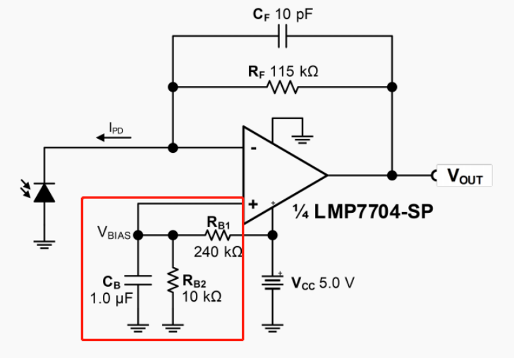 单电源PD放大电路有无偏置电压会有多大的影响？