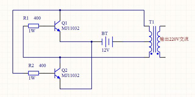 说一个<b class='flag-5'>很简单</b>的12 V转220 V逆变器的电路图