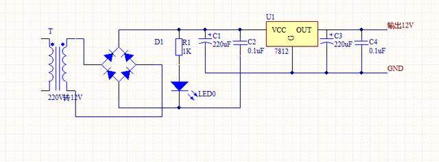 教你做个220V转12V的直流稳压电压电路