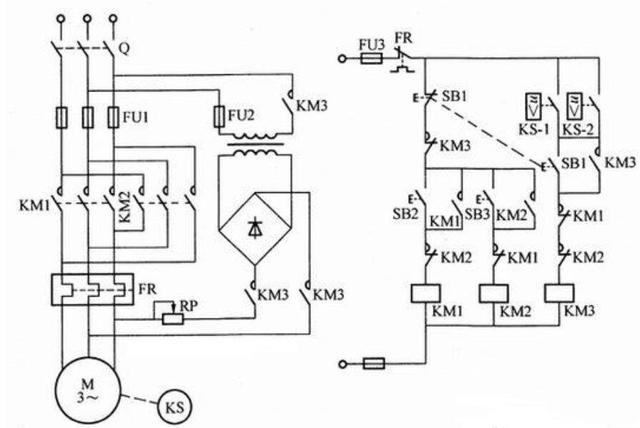速度<b class='flag-5'>继电器</b>的基本<b class='flag-5'>结构</b>和制动电路图