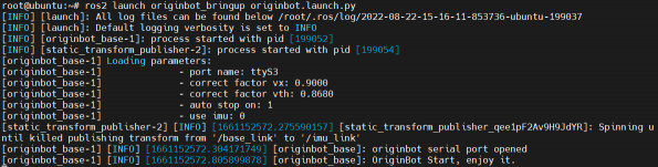 OriginBot轨迹跟踪运行案例