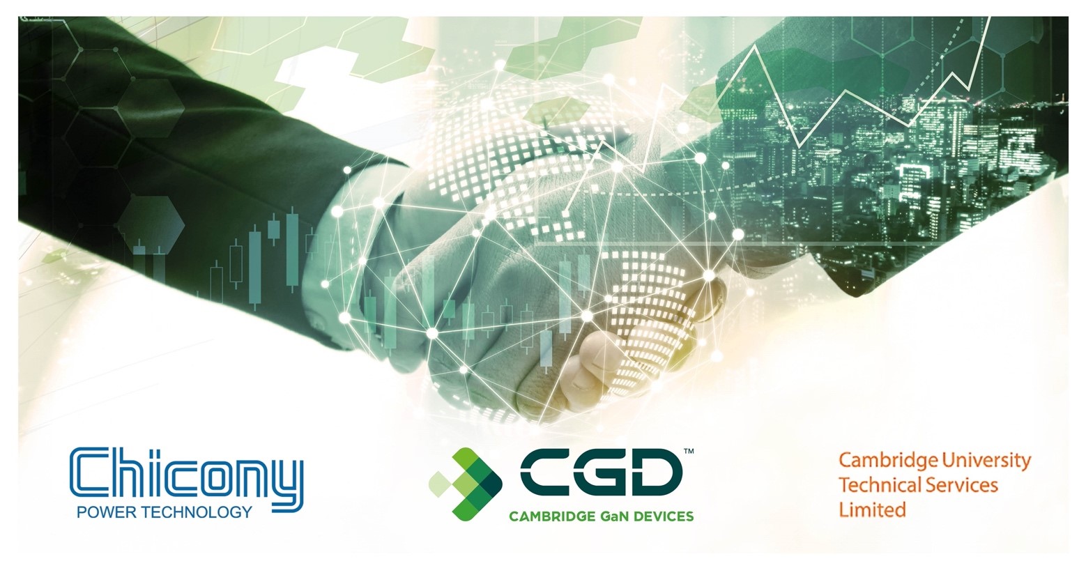 CGD与群光电能科技和剑桥大学威廉希尔官方网站
服务部共同组建GaN生态系统