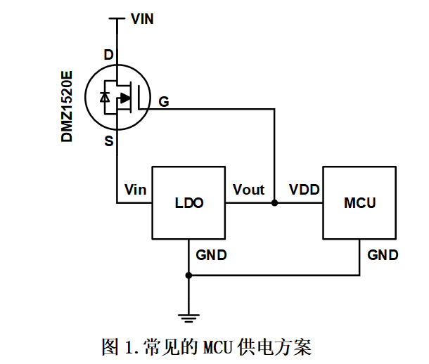 使用DMZ1520E直接给MCU供电的方案