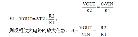 反相放大电路的工作原理分析