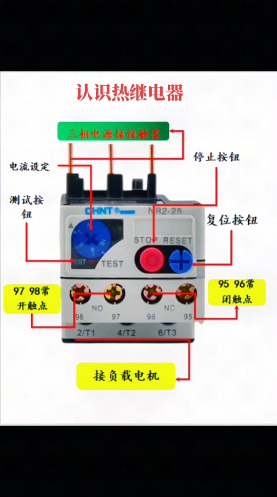 热继电器#电工知识 #零基础学电工 #电工证 #如何看懂电路图