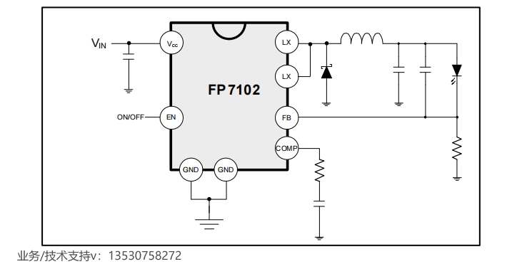 浅谈PWM控制降压转换器FP7102介绍