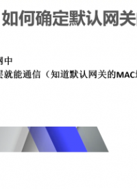 默認網關的MAC地址(1)#計算機 
