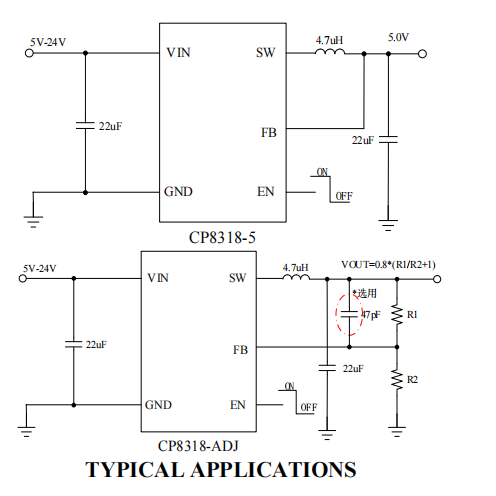 同步降壓<b class='flag-5'>DC-DC</b>轉換器——CP8318