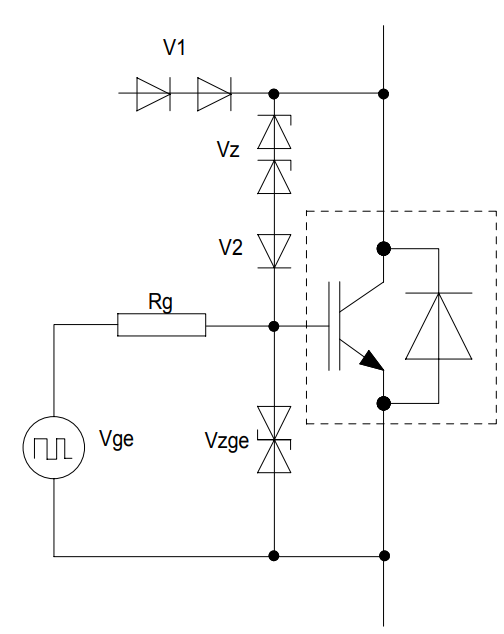 IGBT驅動電路中的鉗位電路