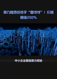 算力租賃成搶手“香餑餑”！價格暴漲200%！