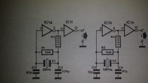 HCT晶体<b class='flag-5'>振荡器</b>电路原理图
