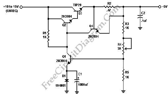 高性能电压调节器电路原理图