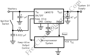 LM9070<b class='flag-5'>穩壓器</b>電路原理圖