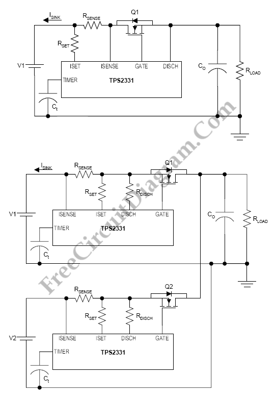 TPS2331热插拔控制器电路图