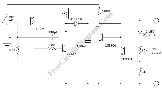 小型DC-DC逆变器电路原理图