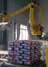 码垛机器人建材厂应用，每小时1000包#码垛机器人 #码垛机 #非标自动化 #工业机器人 