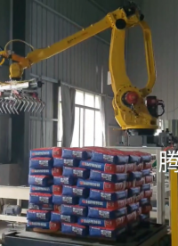 碼垛機器人建材廠應用，每小時1000包#碼垛機器人 #碼垛機 #非標自動化 #工業機器人 
