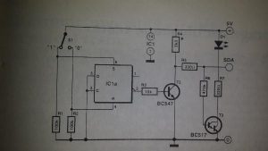 手动控制I2C输出电路原理图