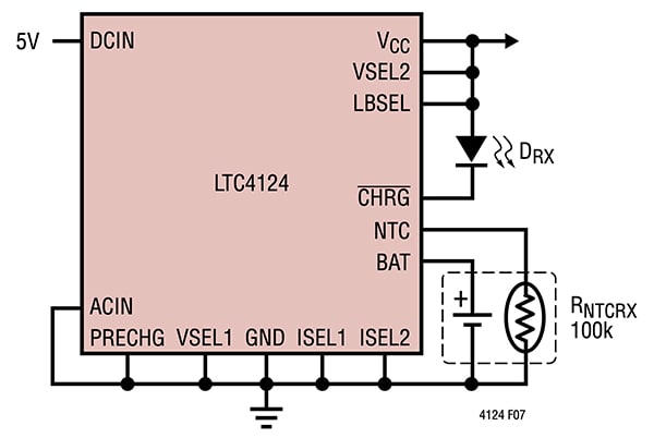 ADI公司LTC4124充电器示意图