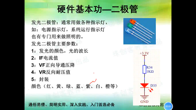 硬件基本功-33-点亮发光二极管光敏二极管测光强