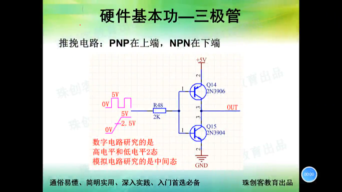 硬件基本功-46-三极管搭建推挽电路-1