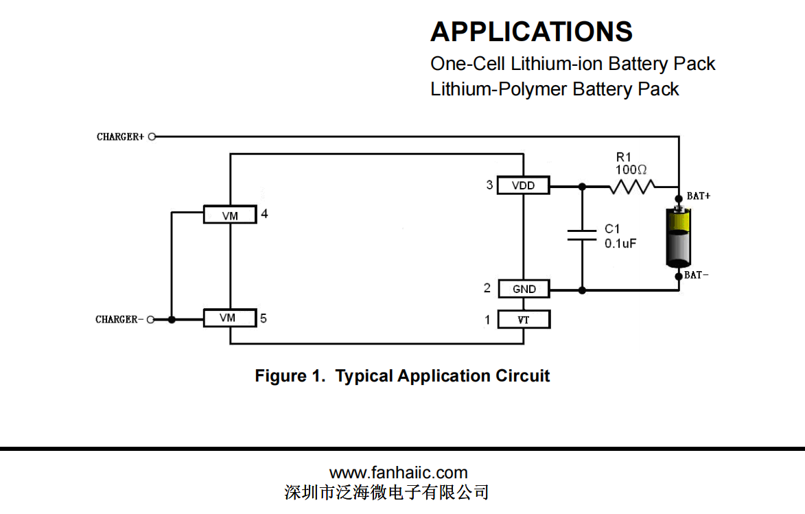 4.2V/4.35V锂电池保护IC-DW01
