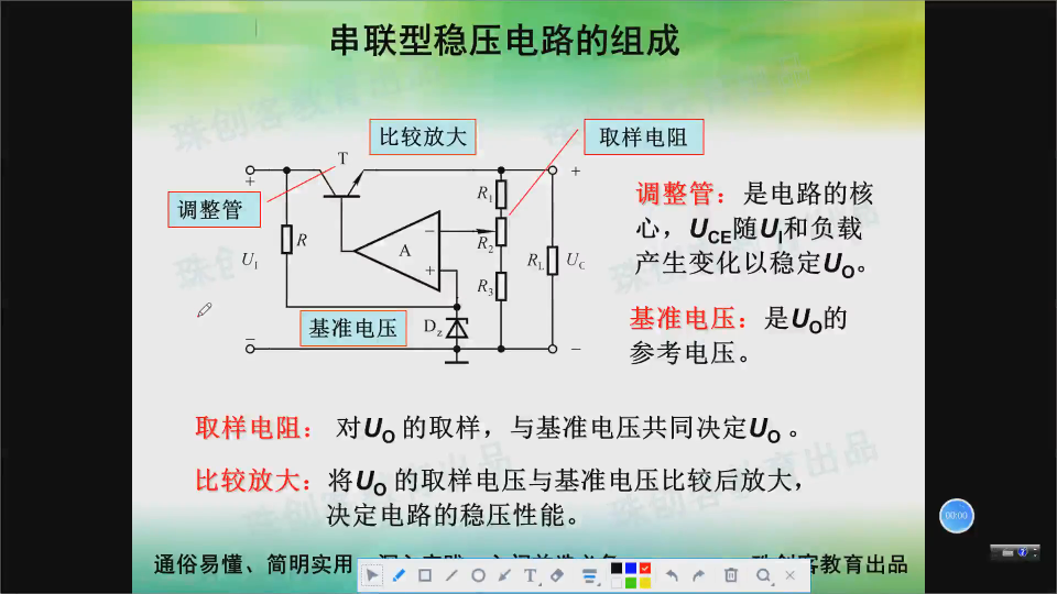 模拟电路-143 串联型稳压电路的组成