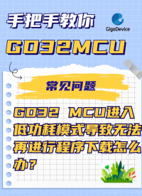 GD32 MCU進入低功耗模式導致無法再進行程序下載怎么辦？#單片機 #單片機開發 