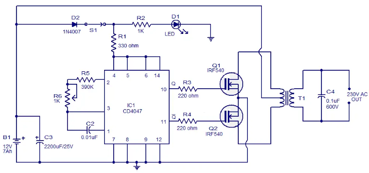 <b class='flag-5'>典型</b><b class='flag-5'>逆變器</b><b class='flag-5'>電路圖</b>分享